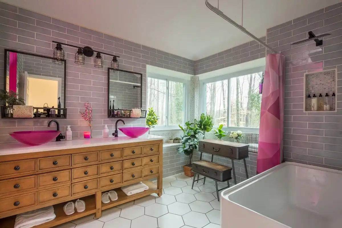 Bathroom renovation after water damage restoration in Kalifornsky
